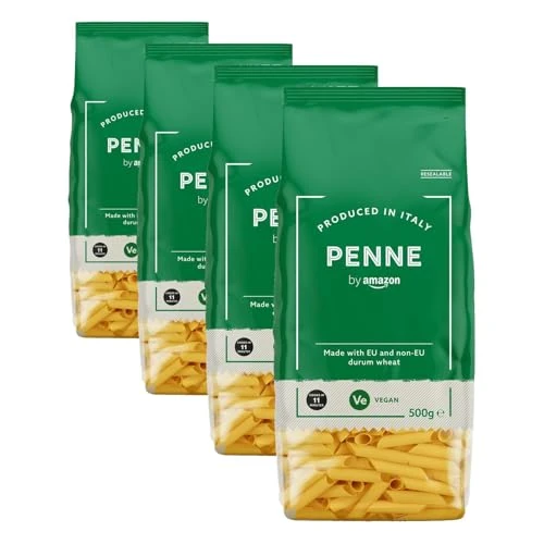 Limited-time offer: by Amazon Penne, 500g (Pack of 4) from 2.88 £ to 2.88 £ (save 0.00%)