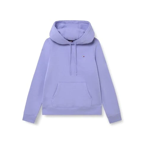 Offerta a tempo: Tommy Jeans Tjw Reg S Flag Hoodie Dw0Dw19958, Felpa con Cappuccio, Donna, Blu (Vintage Iris), XXS - 0.00% da 55.93 € a 55.93 €