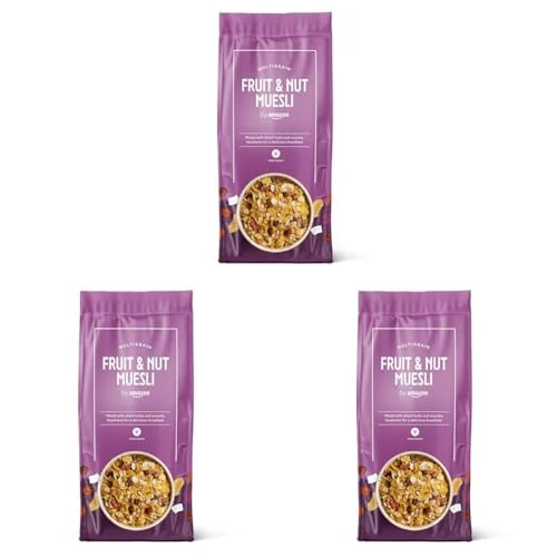 Begrenztes Angebot: by Amazon Frucht- & Nuss-Müsli, 750g (Packung mit 3) von 14.61 EUR auf 11.80 EUR (Rabatt 19%)