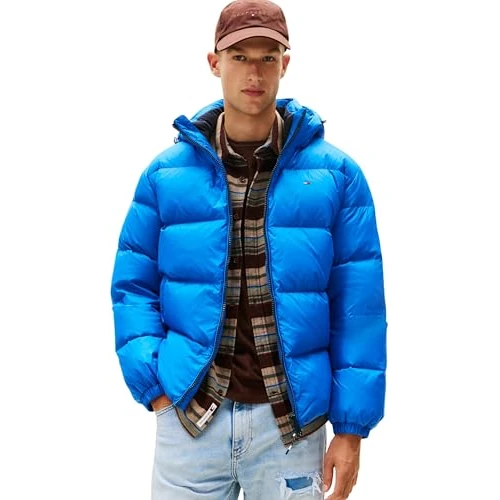 Limited-time offer: Tommy Jeans Men's TJM Essential Down Jacket Ext Dm0Dm19786, Blue (Vibrant Indigo), 4XL Plus from 200.00 GBP to 95.00 GBP (save 52%)