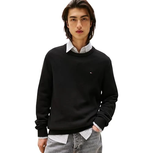 Limited-time offer: Tommy Jeans Men’s Slim Fit Jumper, Black (Black), XS from 70.00 GBP to 48.64 GBP (save 31%)