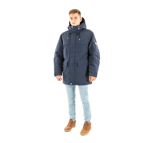 Tommy Jeans Parka Homme City Ready avec Capuche, Bleu (Dark Night Navy), L