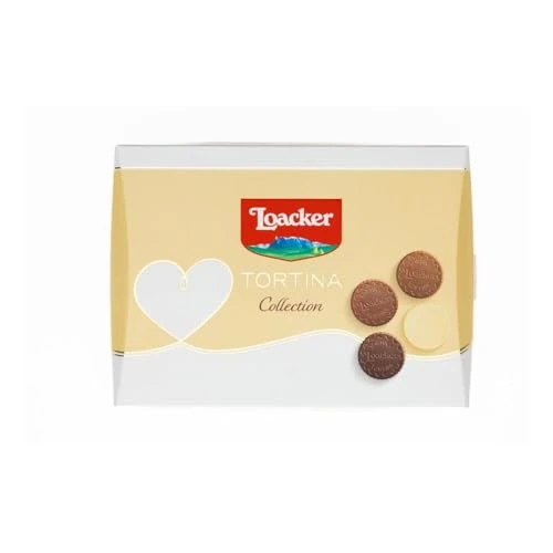 Offerta a tempo: Loacker, Tortina Lover Collection, Selezione di 16 Tortine Assortite di Cioccolato con Crema alla Nocciola e al Cacao e Cialde Wafer, Idea Regalo, Confezione da 216 g - 25% da 10.69 € a 8.03 €