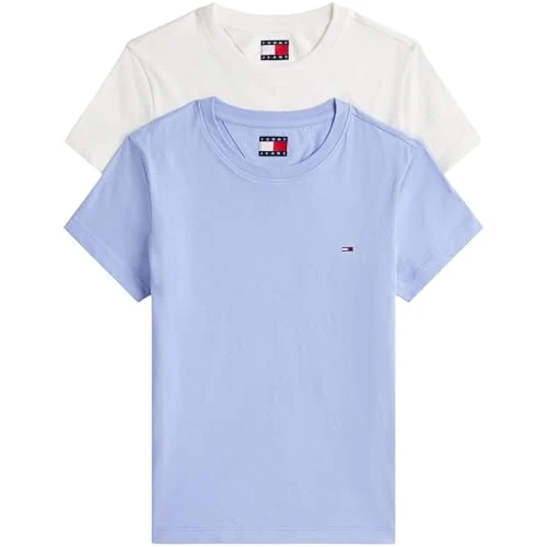 Limited offer: Tommy Jeans Women’s 2 Pack Short Sleeve Round Neck T-Shirts from 45.00 EUR to 38.25 EUR (save 15%)