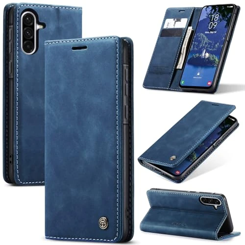 Offerta a tempo: Azororo Cover per Samsung Galaxy S25 5G, Premium PU Pelle Custodia, Magnetica Carta Fessura Portafoglio Case, Flip Cavalletto Custodia per Samsung Galaxy S25- Blu - 13% da 13.99 € a 12.18 €