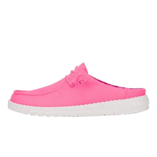 Oferta limitada: HEYDUDE Women Wendy Slip Stretch Canvas Neon Pink Casual Moccasin 40 EU de 42.70 € a 42.70 € (ahorro 0.00%)