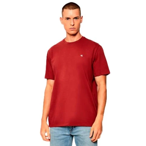 Offerta a tempo: Calvin Klein Uomo T-Shirt Maniche Corte Classic Monogram Tee con Scollo Rotondo, (Red Pear), L - 14% da 34.90 € a 29.90 €