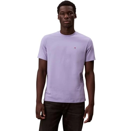 Limited-time offer: Calvin Klein Men’s Short Sleeve Round Neck Classic Monogram T-Shirt, Purple (Daybreak), XXL from 30.00 GBP to 22.72 GBP (save 24%)