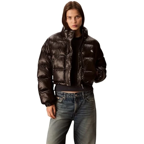 Offerta a tempo: Calvin Klein Donna Piumino Shine Corto, Nero (Black), XXL - 76% da 199.90 € a 47.29 €