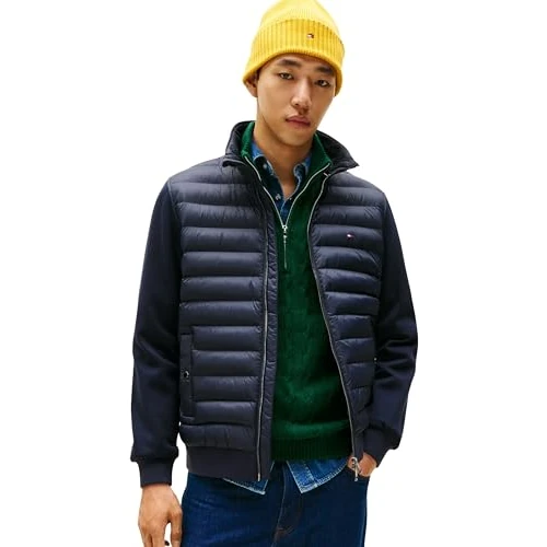 Beperkte aanbieding: Tommy Hilfiger Heren MIX MEDIA ESS RWB STAND COLLAR MW0MW41329 Zip Through Sweatshirt, Blauw, XXL, Blauw (Woestijnhemel), XXL van 93.65 EUR naar 93.65 EUR (besparing 0%)