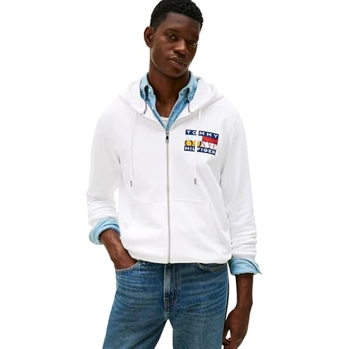Limited offer: Tommy Hilfiger Men's Zip Through Hoodie from 107.54 EUR to 107.54 EUR (save 0%)