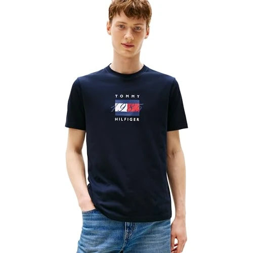 Offre limitée : Tommy Hilfiger Linear Flag Graphic Tee Mw0mw41338 T-Shirt S/S Homme (Lot de 1) de 19.95 EUR à 19.95 EUR (remise 0%)