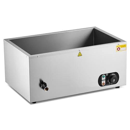 Offre limitée : WILPREP Bain Marie Électrique Professionnel Bacs 1500W sans Bacs Thermostat Réchauffeur d'Aliments Commercial en Acier Inoxydable avec Robinet Chauffe-Plat Buffet 30-85°C Températures Ajustables de 139.99 € à 139.99 € (0.00% de remise)