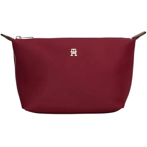Tommy Hilfiger Women's TH ICON WASHBAG NYLON AW0AW17727 Washbag, Purple (Deep Rouge), One Size