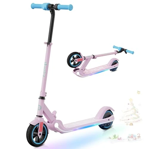 Oferta limitada: RCB Patinete Eléctrico para Niños 6-12 Años, 150W Motor - Máx.16 Km/h - Luz LED Arcoíris - Plegable - Pantalla LED - Velocidad y Altura Ajustables, Regalo para niños y Adolescentes de 179.99 EUR a 139.99 EUR (ahorro 22%)