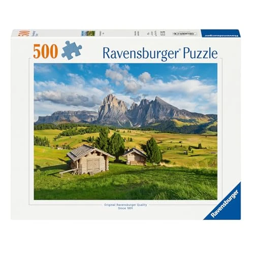 Offerta a tempo: Ravensburger Puzzle 500 Pezzi Alpe Siusi – Puzzle Adulti +14 anni, 49 x 36 cm, Puzzle per Adulti Italia, Collezione 500 Pezzi, Idee Regalo - 0.00% da 12.51 € a 12.51 €