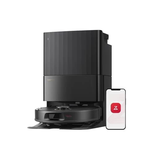 roborock Qrevo S5V robot odkurzający ze stacją, odkurzanie 12000 Pa, mop FlexiArm, podwójne zabezpieczenie przed plątaniem, suszenie gorącym powietrzem, unikanie przeszkód i inteligentna nawigacja