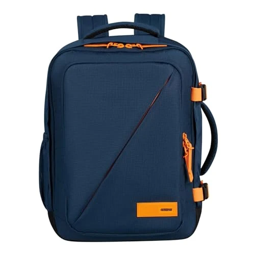 Limited offer: American Tourister Take2Cabin, Multicolour (Dark Navy/Radiant Orange), Ryanair (25 x 20 x 40 cm - 24 L), ryanair cabin bag from 49.90 EUR to 31.39 EUR (save 37%)