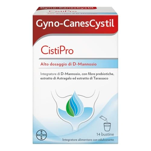 Offerta a tempo: Gyno-CanesCystil CistiPro, Integratore a base di D-Mannosio per il Benessere delle Vie Urinarie,14 Bustine al Gusto Te Verde Gelsomino e Agrumi - 20% da 19.90 € a 15.99 €