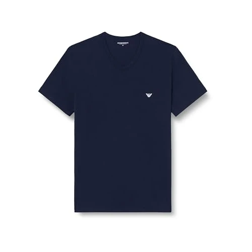 Offerta a tempo: Emporio Armani Core Logoband Uomo 2-Pack V Collo T-Shirt Blu S Regolare, Blu Armani/Blu Armani, S - 50% da 65.00 € a 32.82 €