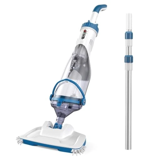 Offre limitée : Enhulk Aspirateur de Piscine sans Fil, Tête Large 34cm Améliorée, Aspiration jusqu’à 4200L/H, Autonomie jusqu’à 60 min, Nettoyeur de Piscine avec 3 Filtres & Perche Télescopique pour Piscines Hors-Sol de 132.99 € à 117.13 € (12% de remise)