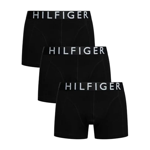 Zeitlich begrenztes Angebot: Tommy Hilfiger Herren 3er Pack Boxershorts Trunks mit Logobund, Schwarz (Blk/Blk/Blk), XS von 44.90 € auf 17.94 € (60% Rabatt)