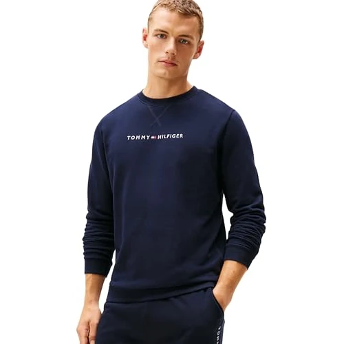 Offerta a tempo: Tommy Hilfiger Uomo Felpa Track Top con Scollo Rotondo, Blu (Desert Sky), L - 40% da 69.90 € a 41.95 €