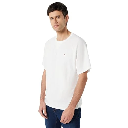 Tommy Hilfiger Heren SS TEE UM0UM03605 S/S T-shirt, wit, XS, Wit (Th Optisch Wit 000001), XS