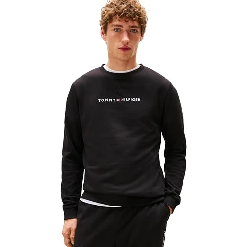 Tijdelijke aanbieding: Tommy Hilfiger Heren TRACK TOP UM0UM03666 L/S Sweatshirt, Zwart, L, Zwart (zwart), L van 52.45 EUR naar 52.45 EUR (korting 0%)
