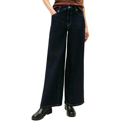 Limited-time offer: Tommy Hilfiger Women's Rinse 70s Wide Leg High Waist Jeans, Black (Rinse), 32W/25L from 27.21 £ to 27.21 £ (save 0.00%)