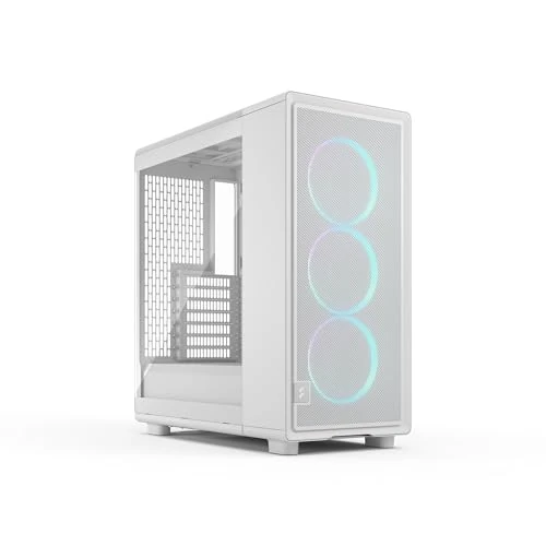 Zeitlich begrenztes Angebot: Fractal Design Epoch Weiß RGB - Klares Seitenteil aus gehärtetem Glas - Gaming-PC-Gehäuse - Mesh-Frontpanel - DREI Momentum 12 RGB-Lüfter inkl. - Geräumiger Innenraum - ATX/mATX/ITX Unterstützung von 119.59 € auf 70.55 € (41.0