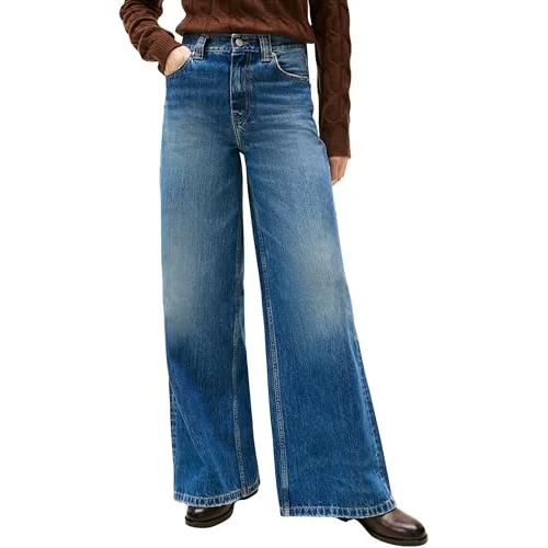 Offerta a tempo: Tommy Hilfiger Donna Jeans Kris 70'S Wide Leg, Blu (Kris), 28W/28L - 0.00% da 72.14 € a 72.14 €