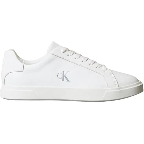 Calvin Klein Baskets Cupsole Femme Low Pro en Cuir, Blanc (Triple Bright White), 36