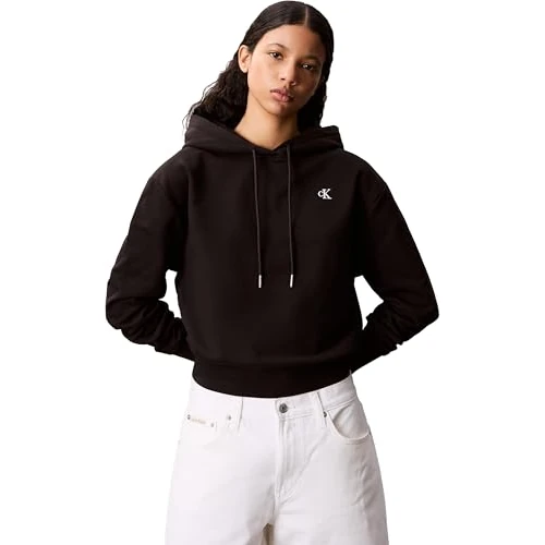 Limited-time offer: Calvin Klein Jeans Women's LS ARCHIVE TERRY PO HOOD LV047C224G Sweatshirts, Black (Black), M from 85.00 GBP to 85.00 GBP (save 0%)