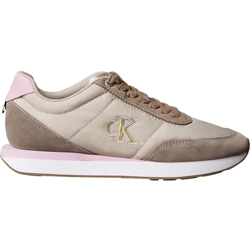 Offerta a tempo: Calvin Klein Donna Sneakers Running Retro Lace Up Profilo Basso, Multicolore (Chateau/Taupe/Fragrant Lilac), 42 - 0.00% da 61.95 € a 61.95 €