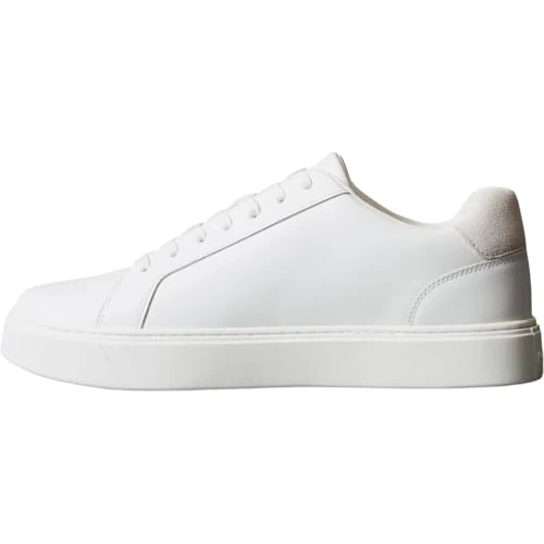 Offerta a tempo: Calvin Klein Uomo Sneakers con Suola Preformata Classic Laceup in Pelle, Bianco (Triple Bright White), 39 - 46% da 99.90 € a 53.99 €