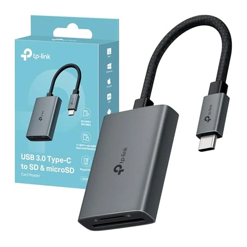 Oferta limitada: TP-Link UA430C - Lector de tarjetas USB-C, 5 Gbps, Plug & Play, de 13.99 € a 10.99 € (ahorro 21%)
