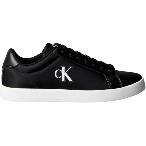 Calvin Klein Baskets Cupsole Femme Basses, Noir (CK Black), 40