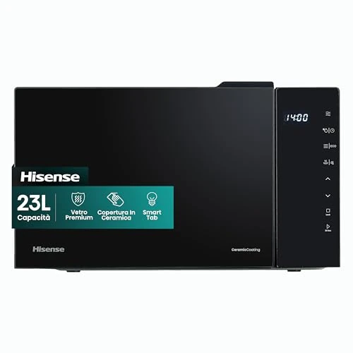 Tijdelijke aanbieding: Hisense Magnetron H23MOBS5H4, holte 23L, deuropening links, led-touch-display, 8 functies, 800 W van 109.00 EUR naar 109.00 EUR (korting 0%)