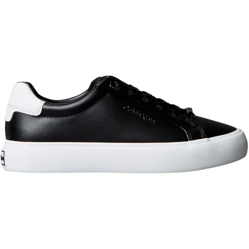 Tijdelijke aanbieding: Calvin Klein Dames LACE-UP Sneaker LTH CK HW0HW0HW02673 Low Top, zwart (zwart/helder wit), 7.5, Zwart Zwart Helder Wit, 40.5 EU van 63.26 € naar 63.26 € (0.00% korting)