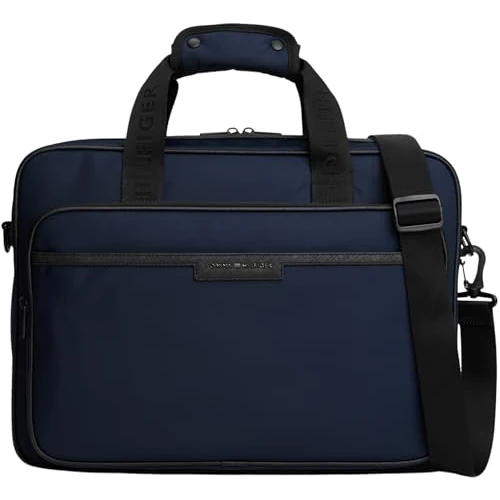 Tommy Hilfiger Męska torba komputerowa TH REPREVE AM0AM13466, niebieska (Space Blue), jeden rozmiar, Niebieski (Space Blue), rozmiar uniwersalny