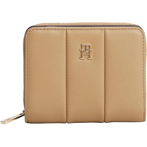 Offerta a tempo: Tommy Hilfiger TH Icon Med ZA Quilted Aw0aw17746, Portafoglio con Cerniera Donna, Khaki (Safari Canvas), One Size - 30% da 69.90 € a 48.93 €