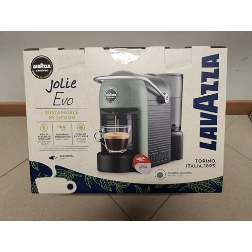 Lavazza 18001422 Jolie Coffee Maker, 0.6L Water Tank, Automatic Stop Function, 1250W, Grey