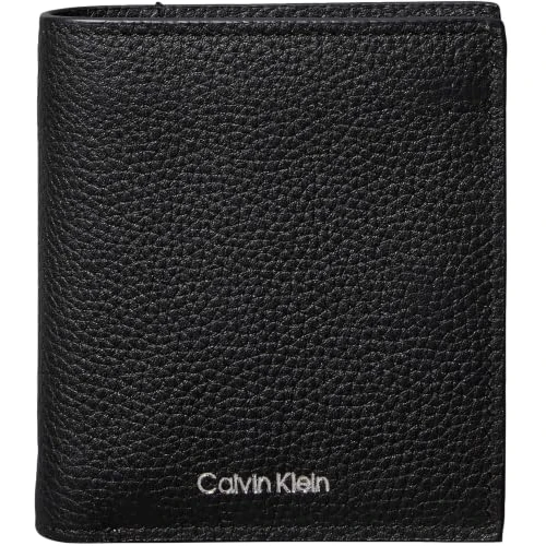 Zeitlich begrenztes Angebot: Calvin Klein Herren Geldbeutel Foil Emboss Slim Trifold mit Münzfach, Schwarz (Black), Einheitsgröße von 79.90 € auf 41.62 € (48% Rabatt)