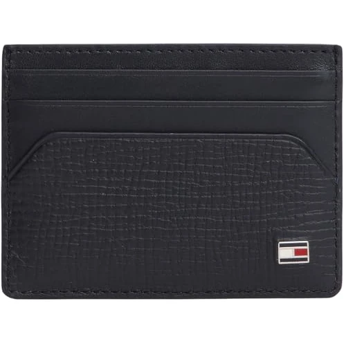 Tommy Hilfiger Men's TH Flag CC Holder AM0AM13707 Cardholder, Blue (Space Blue), One Size