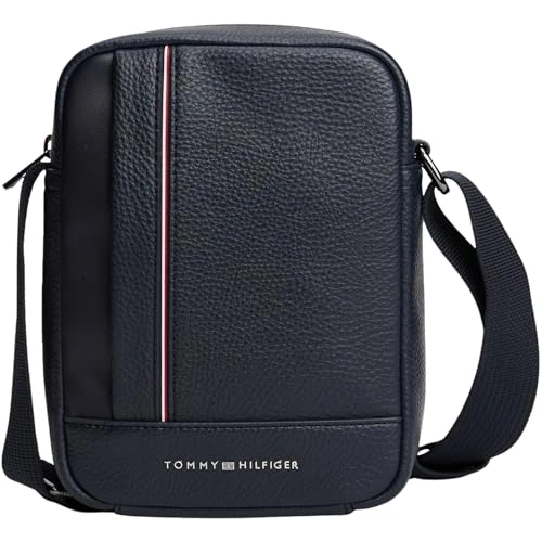 Offerta a tempo: Tommy Hilfiger TH Central Mini Reporter Am0am13632, Crossover Uomo, Blue (Space Blue), One Size - 30% da 89.90 € a 63.00 €