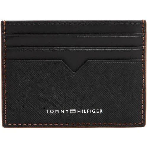 Tommy Hilfiger Heren TH Edge CC Houder AM0AM13793 Kaarthouder, Zwart (Zwart), One Size, Zwart (zwart), One Size
