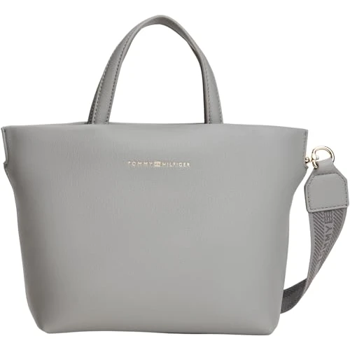 Oferta limitada: Tommy Hilfiger TH Logotape Mini Tote Aw0aw17694, Bolsa de Mano para Mujer, Grey (Universal Grey), One Size de 139.90 EUR a 96.32 EUR (ahorro 31%)