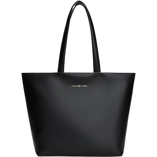 Tijdelijke aanbieding: Tommy Hilfiger Dames TH LOGOTAPE TOTE AW0AW17693 draagtas, zwart (zwart), één maat, Zwart (zwart), One Size van 149.90 EUR naar 81.99 EUR (korting 45%)
