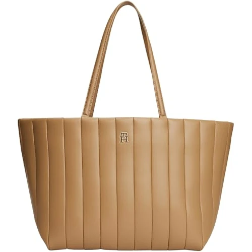 Limitiertes Angebot: TOMMY HILFIGER Damen TH GRACE TOTE AW0AW17670 Tote, Khaki (Safari Canvas), Einheitsgröße, Khaki (Safari Canvas), One Size von 169.90 EUR auf 169.90 EUR (Spare 0%)
